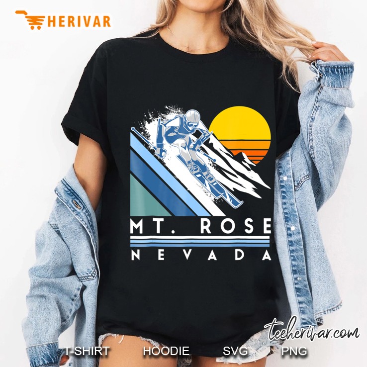 Mt Rose Nevada Retro Ski Ladies Tee