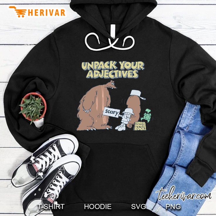 Schoolhouse Rock Adjectives Scary Bear Hoodie