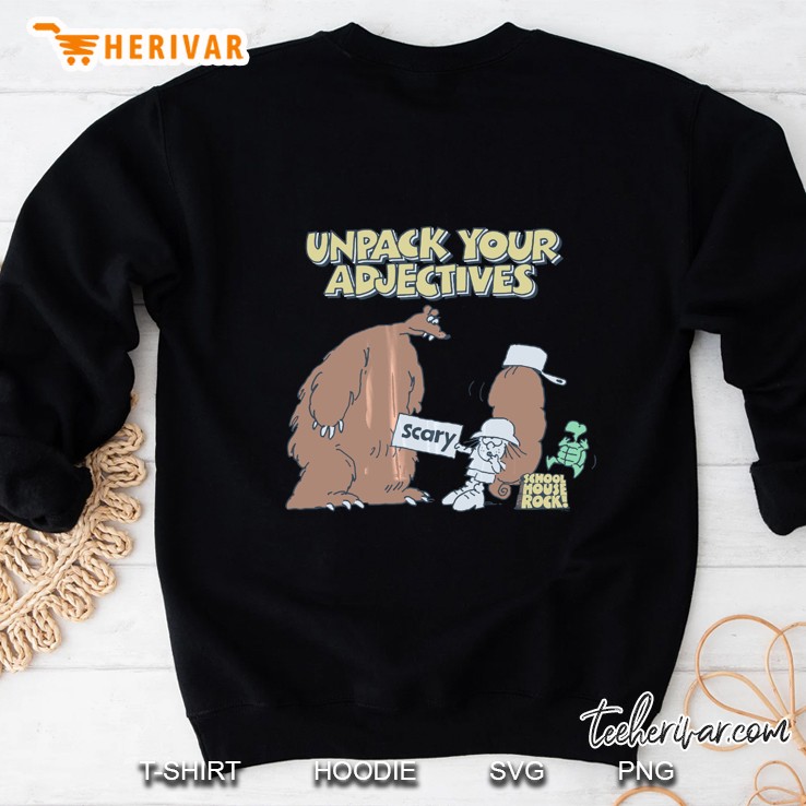 Schoolhouse Rock Adjectives Scary Bear Sweatshirt