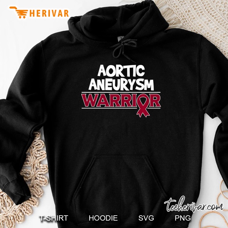 Aortic Aneurysm Survivor Burgundy Ribbon Hoodie