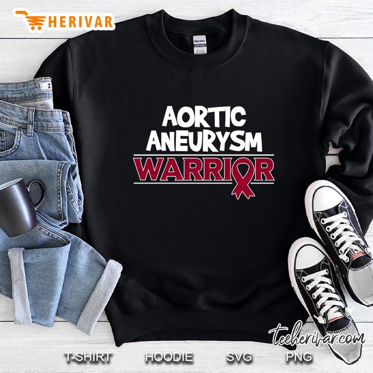 Aortic Aneurysm Survivor Burgundy Ribbon Sweatshirt