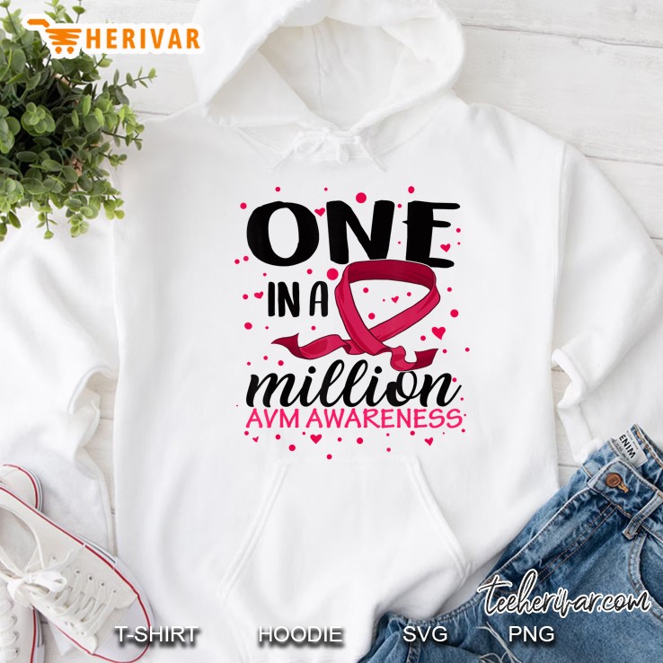 One In Million Avm Awareness Warrior Brain Injury Disease Hoodie