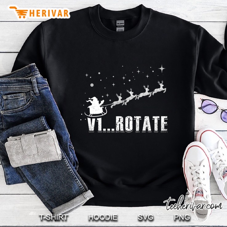 V1 Rotate Santa Take Off Reindeer Pilot Christmas Gifts Sweatshirt