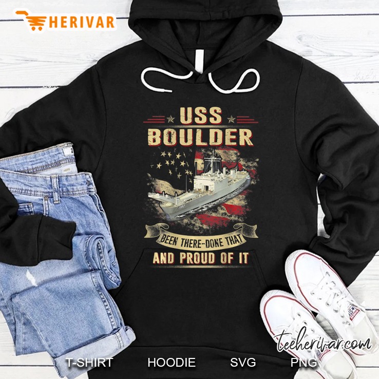 Uss Boulder (Lst-1190) Hoodie