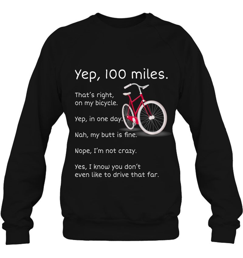 Yep I Rode 100 Miles Sarcastic Cyclist Cycling Ride Shirt Premium Mugs