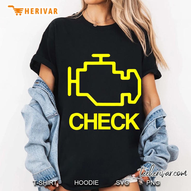 Check Engine Light Funny Halloween Ladies Tee