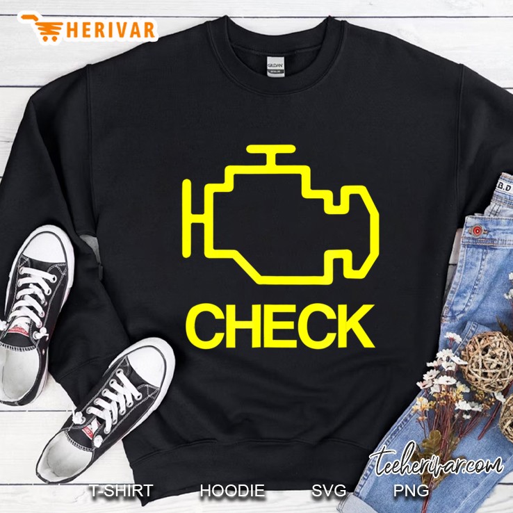 Check Engine Light Funny Halloween Sweatshirt