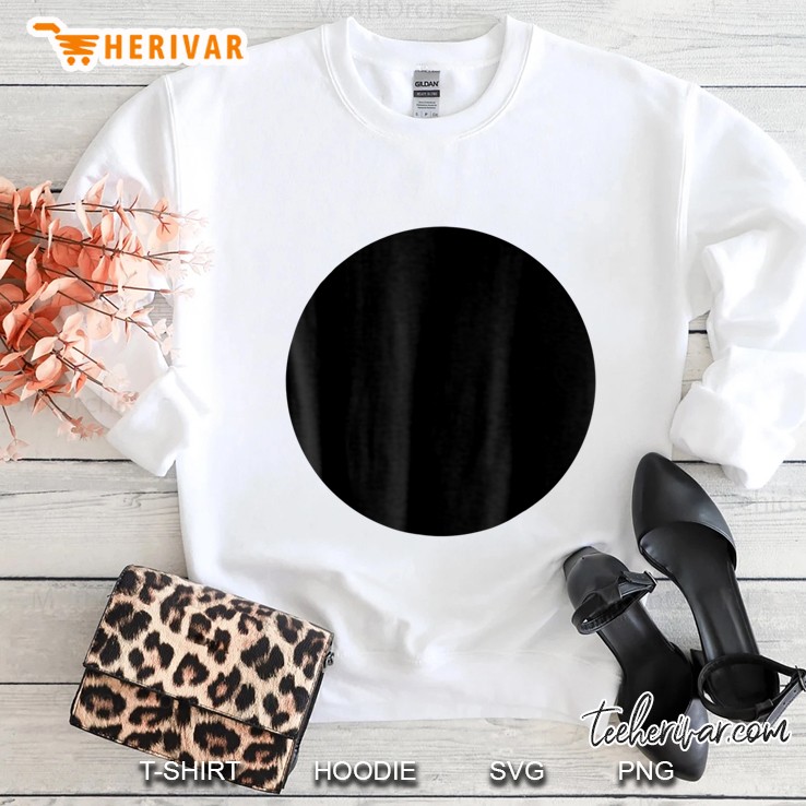 Big Black Dot - Black Circle Sweatshirt
