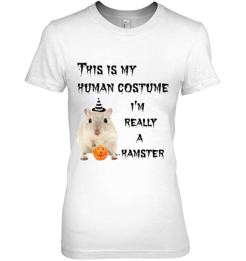 Funny Hamster Halloween Adults And Children Tee