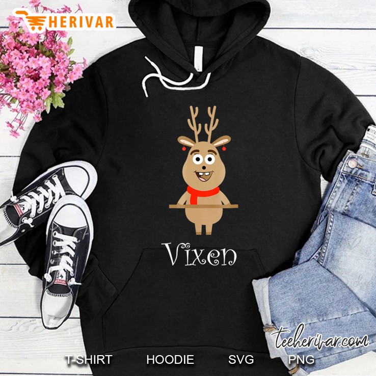 Cute Vixen Reindeer Shirt For Kids Set Of 9 Christmas Gift Hoodie