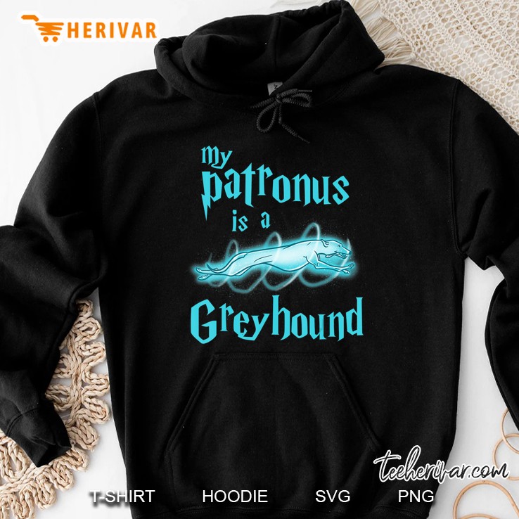My Patronus Is A Greyhound Funny Cute Dog Lover Hoodie