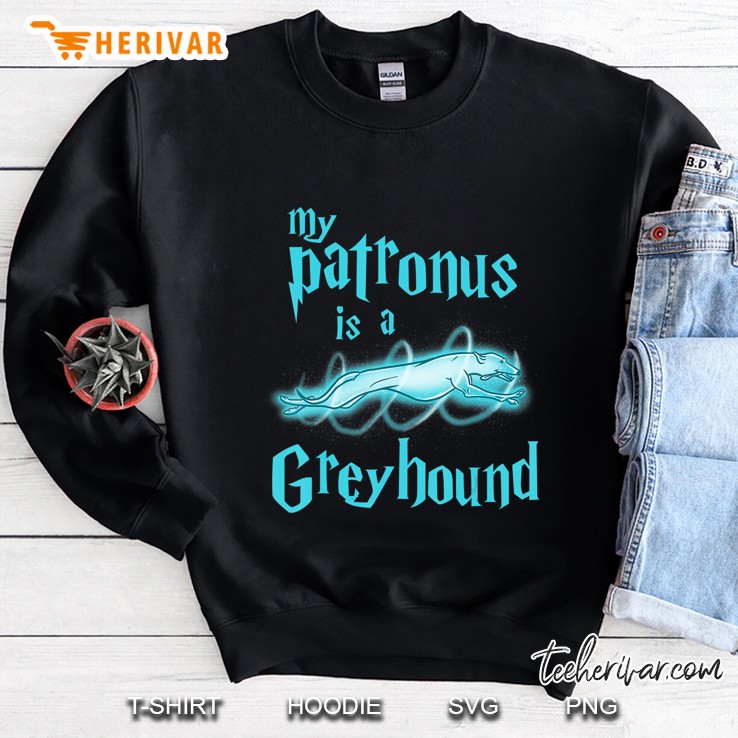 My Patronus Is A Greyhound Funny Cute Dog Lover Sweatshirt
