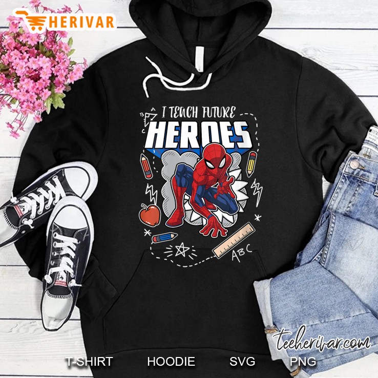Womens Marvel Spider-Man I Teach Future Super Heroes Sketch Hoodie