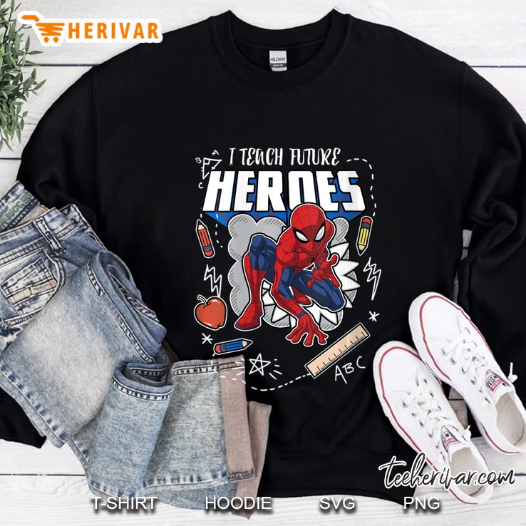 Womens Marvel Spider-Man I Teach Future Super Heroes Sketch Sweatshirt