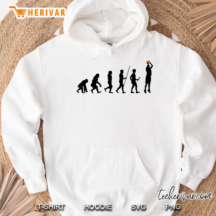 Human Evolution Basketball Hoodie