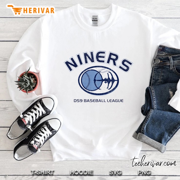 Star Trek Ds9 Niners Baseball League Logo Premium Sweatshirt