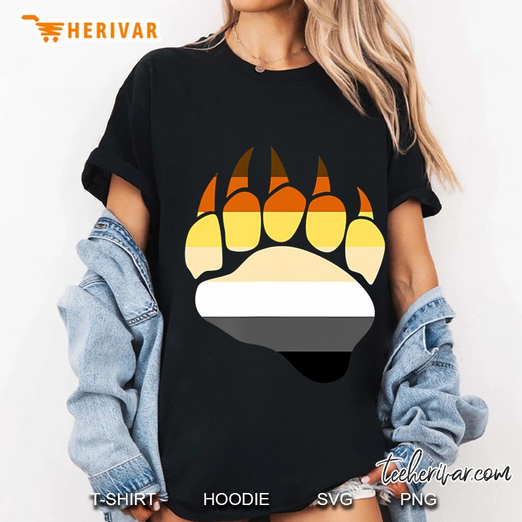 Gay Pride Bear Paw Lgbt Bears Subculture Pride Ladies Tee