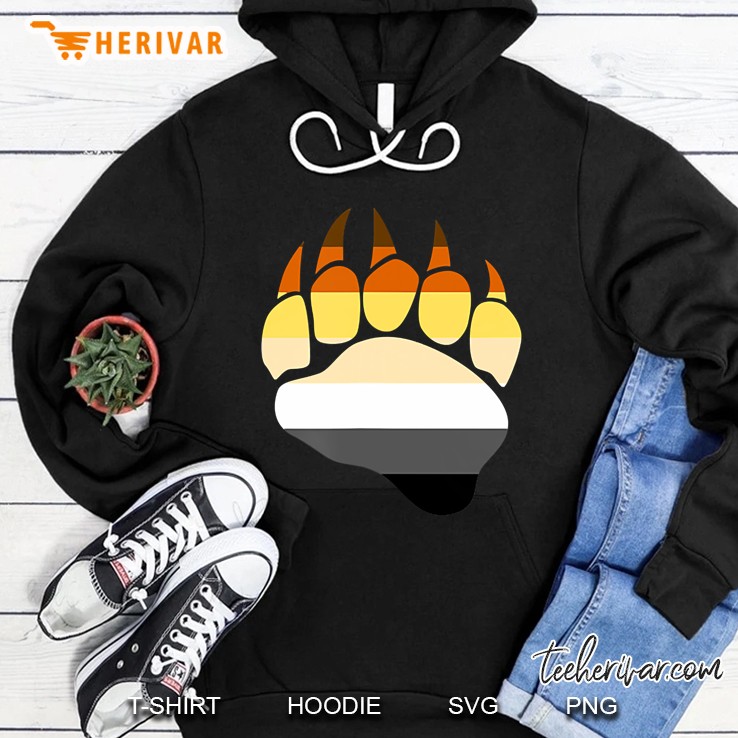 Gay Pride Bear Paw Lgbt Bears Subculture Pride Hoodie