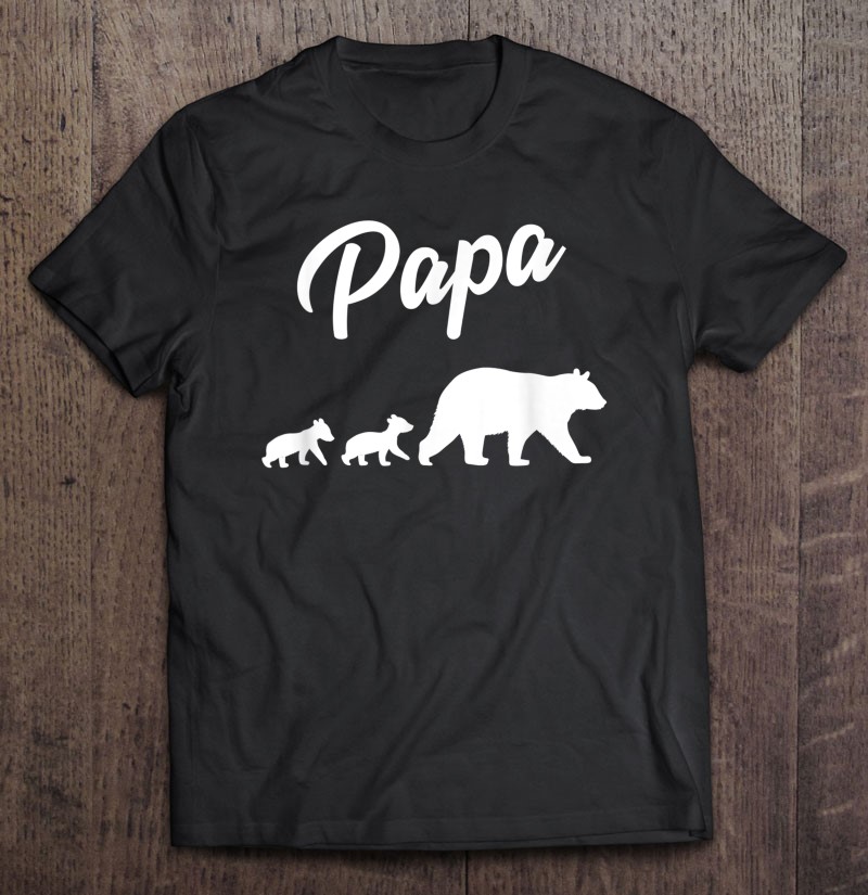 Twin Dad Papa Bear Two Cubs Shirt 2 Kids Father's Day T Shirts, Hoodies,  Sweatshirts & Merch