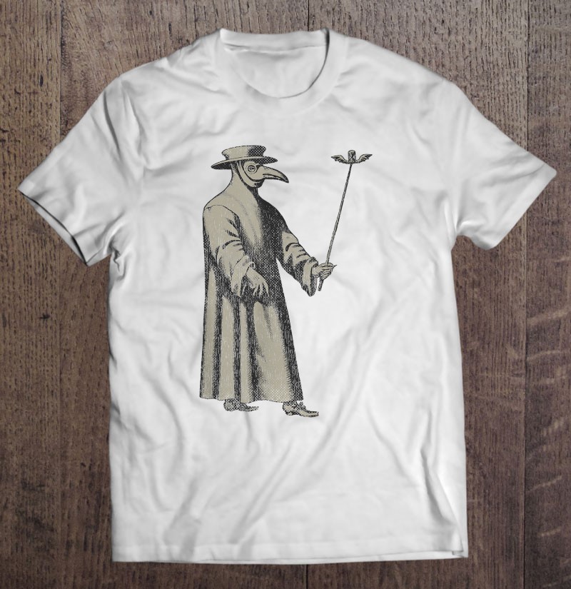 Plague Doctor Tshirt Mask Medieval Steampunk Vintage Shirt