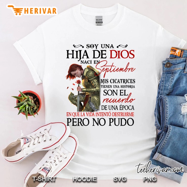 Womens Soy Una Hija De Dios Camisetas, Chica De Septiembre Shirt