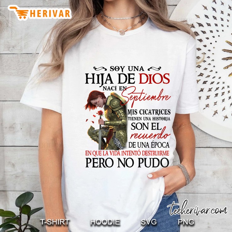 Womens Soy Una Hija De Dios Camisetas, Chica De Septiembre Ladies Tee
