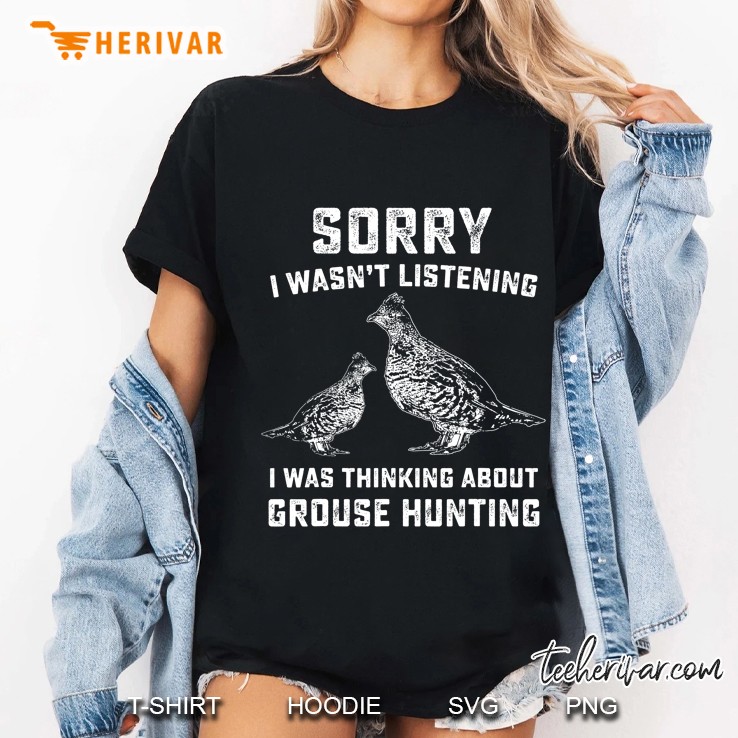 Funny Mens Ruffed Grouse Hunting Gift Bird Hunter Ladies Tee