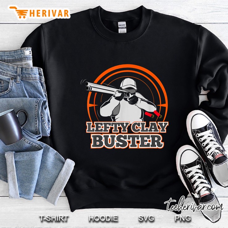 Lefty Clay Buster Skeet Shooting Trap Shotgun Gift Sweatshirt