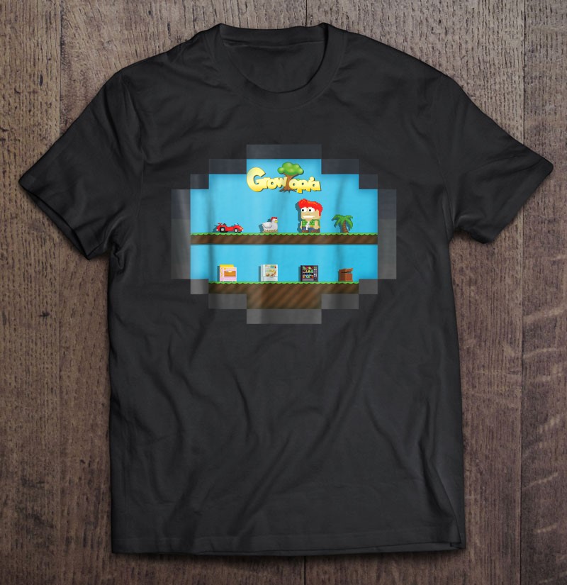 spine historic Tightly Official Growtopia Merchandise Into The Game Shirt | TeeHerivar