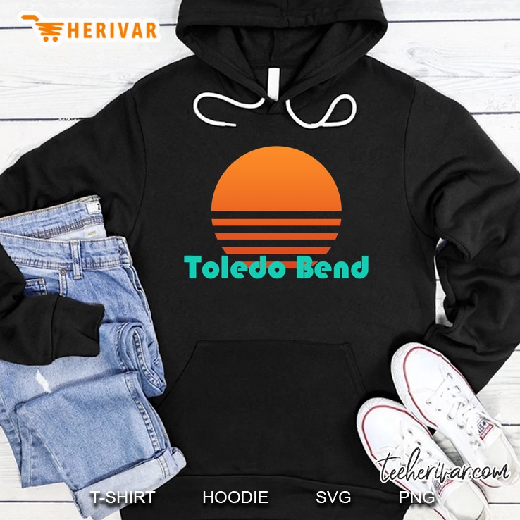 Toledo Bend Louisiana Retro Sunset Hoodie