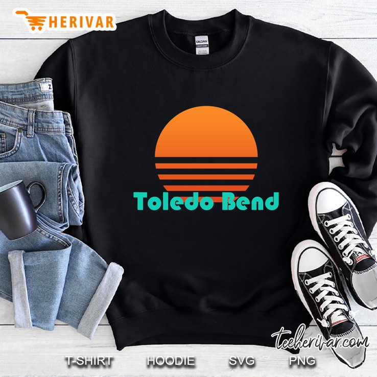 Toledo Bend Louisiana Retro Sunset Sweatshirt