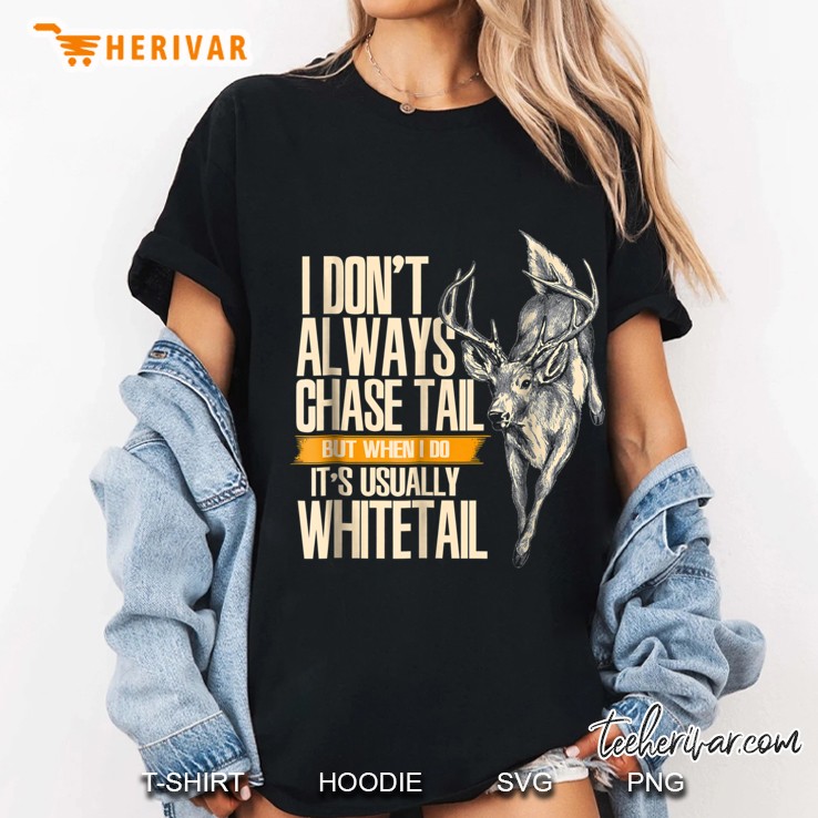 Whitetail Deer Hunting Chasing Hunter Ladies Tee