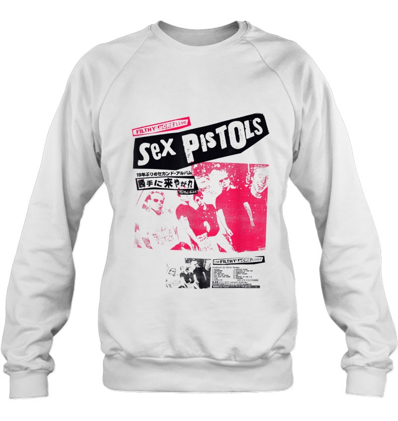 Sweater Tank top Sex Pistols Official Classic Japan Tour Pink Photo T-Shirt Tee Tote Mug Tshirt Hoodies