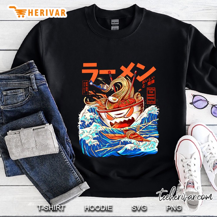 Great Ramen - The Great Ramen Off Kanagawa Fun Sweatshirt