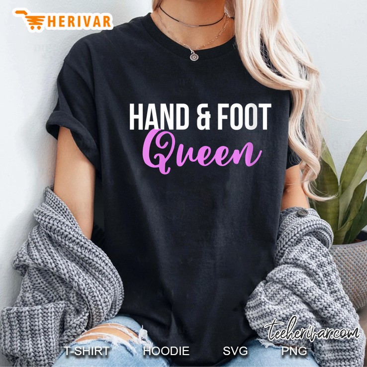 Womens Hand And Foot Queen Card Game Player Gift Ladies Tee