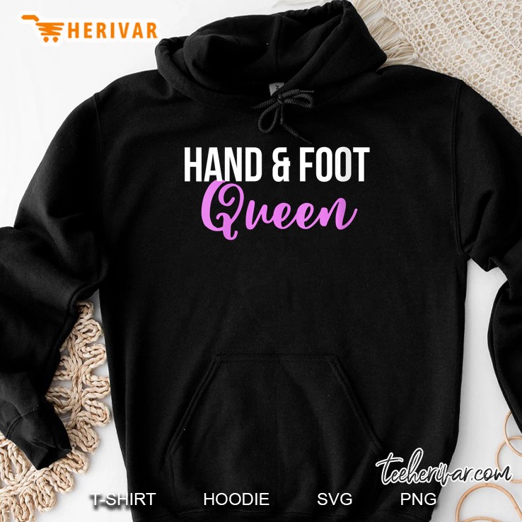 Womens Hand And Foot Queen Card Game Player Gift Hoodie