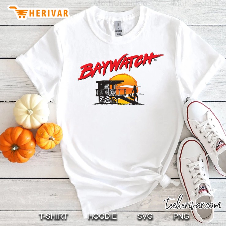 Classic Baywatch Logo And Tower - Shirt