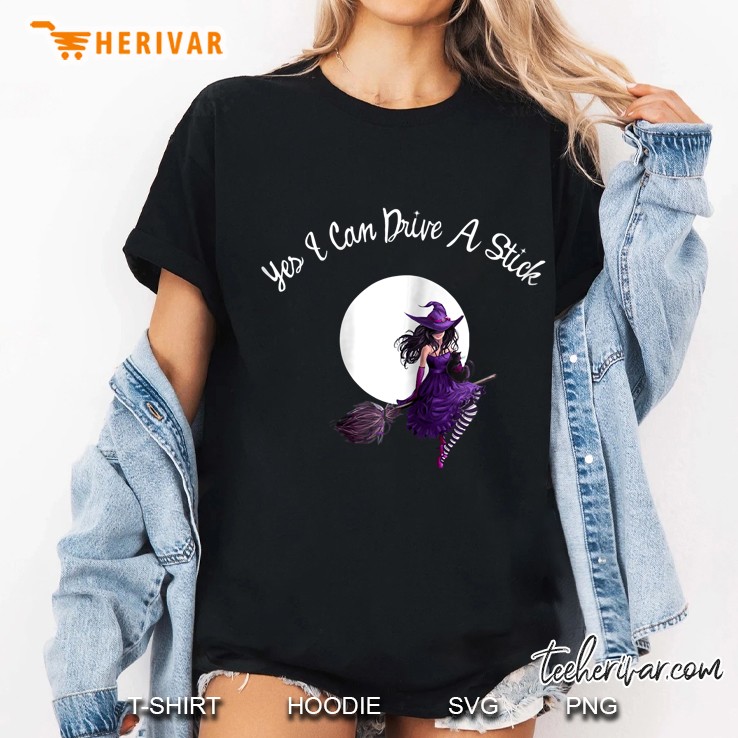 Womens Yes I Can Drive A Stick Novelty Funny Halloween Tshirts Ladies Tee