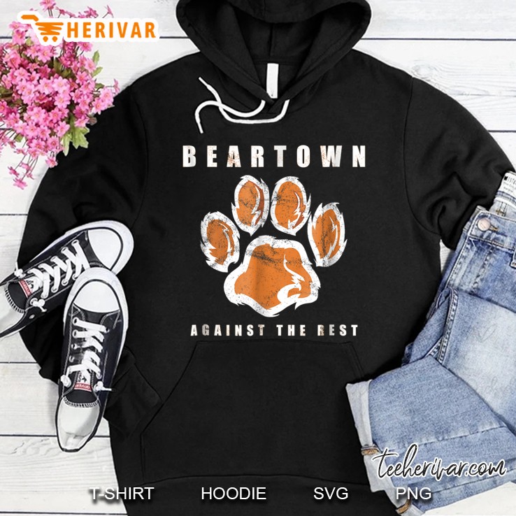 Beartown Against The Rest Teeshirt. Literary Apparel Hoodie