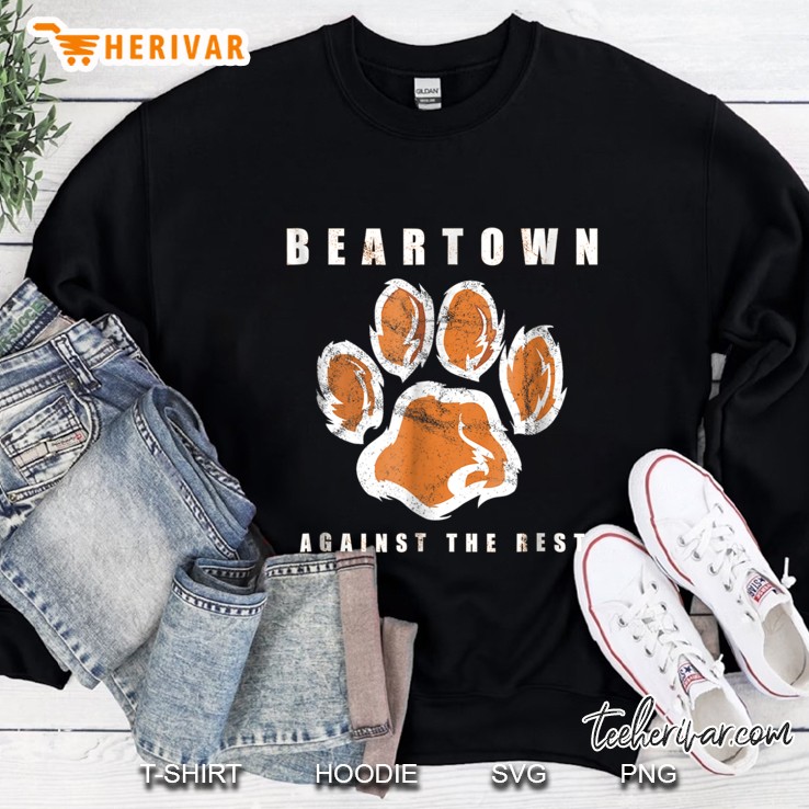 Beartown Against The Rest Teeshirt. Literary Apparel Sweatshirt