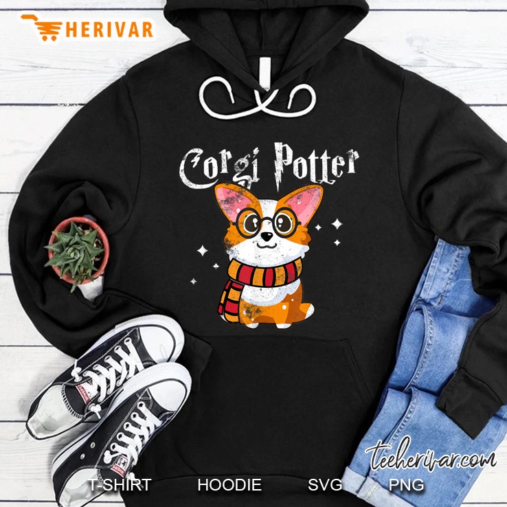 Corgi Potter Gift For Corgi Lovers Hoodie