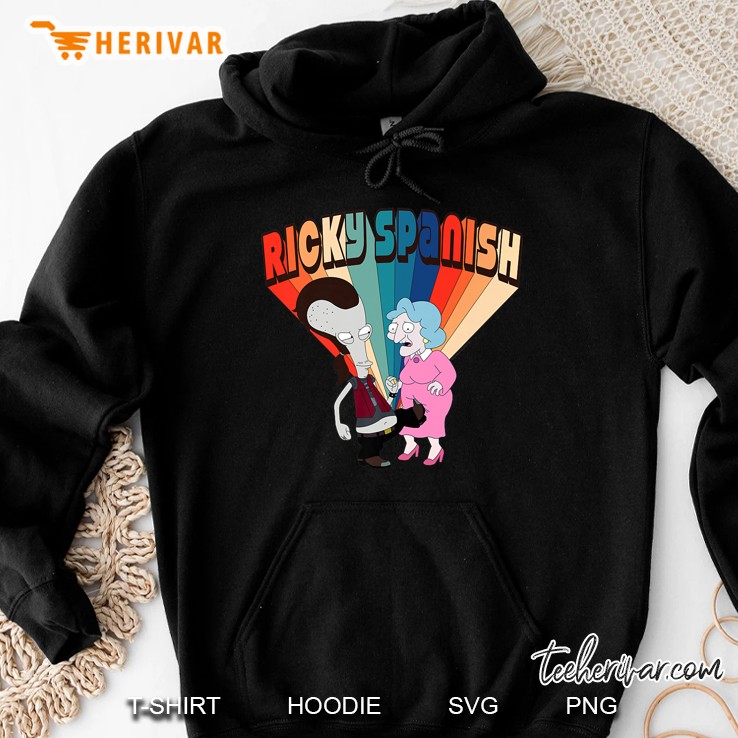 American Dad Ricky Spanish Kicking Old Lady Premium Hoodie