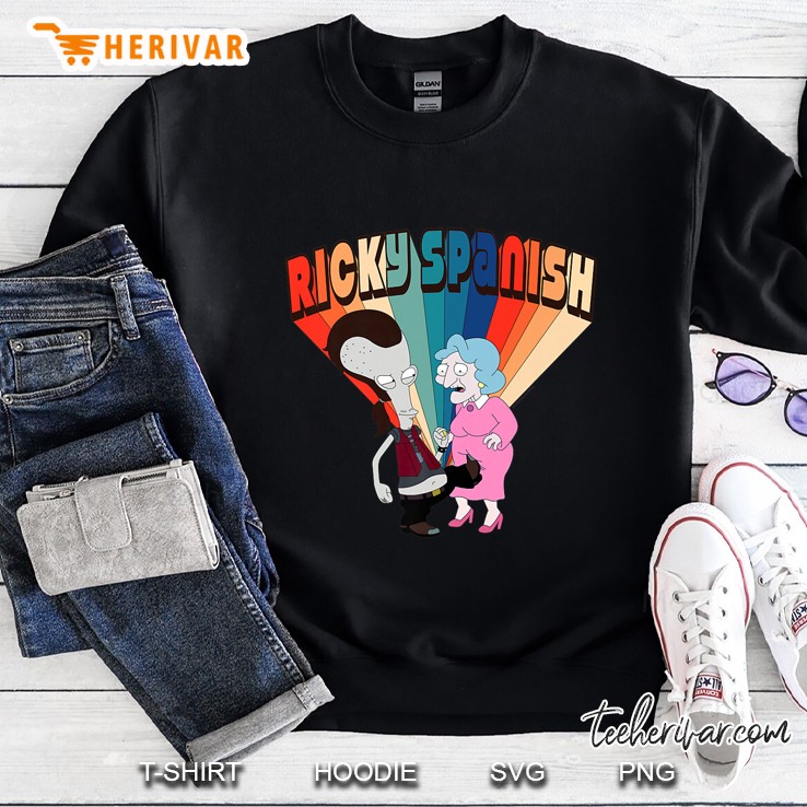 American Dad Ricky Spanish Kicking Old Lady Premium Sweatshirt