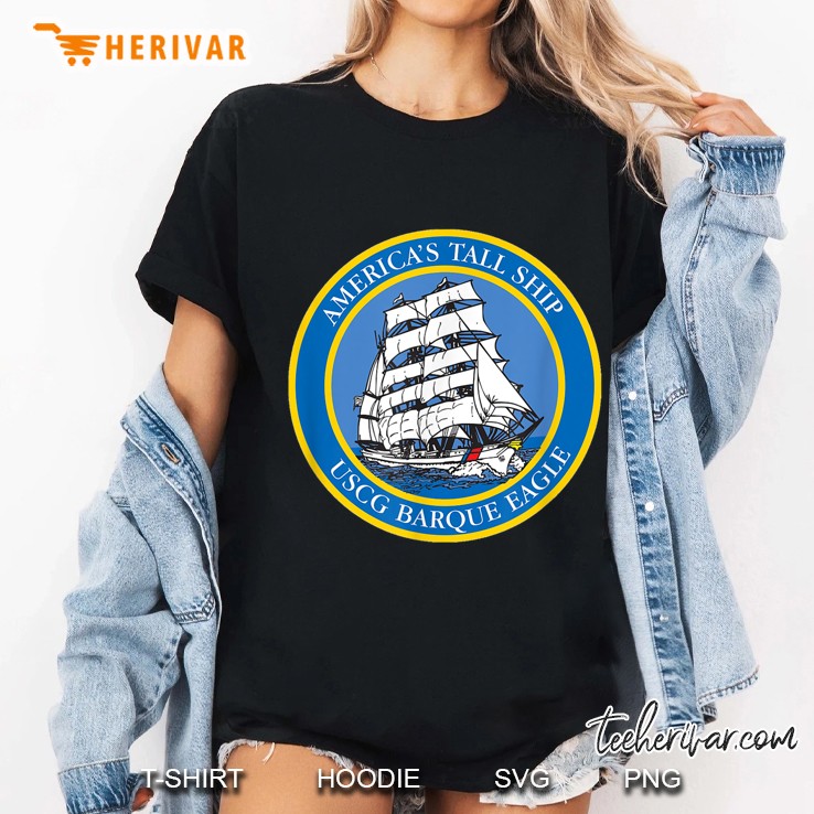Coast Guard Barque Eagle Shield Ladies Tee