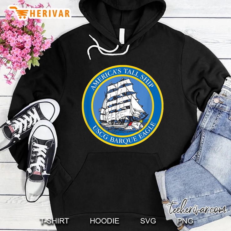 Coast Guard Barque Eagle Shield Hoodie