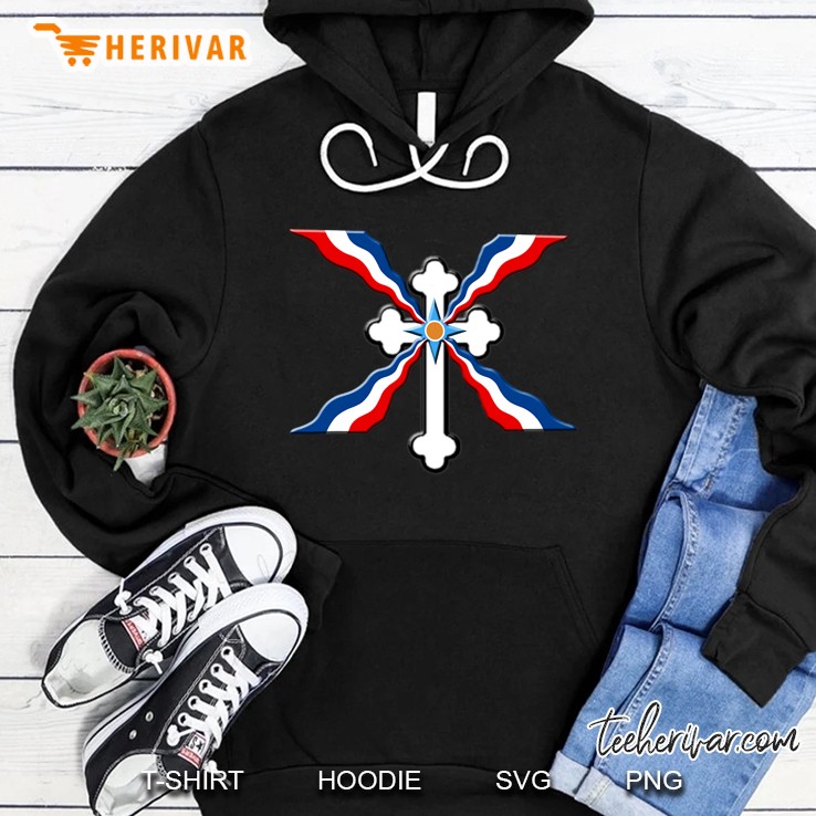 Assyrian Cross Assyrian Flag Hoodie