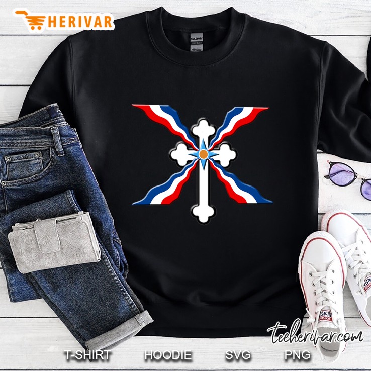 Assyrian Cross Assyrian Flag Sweatshirt