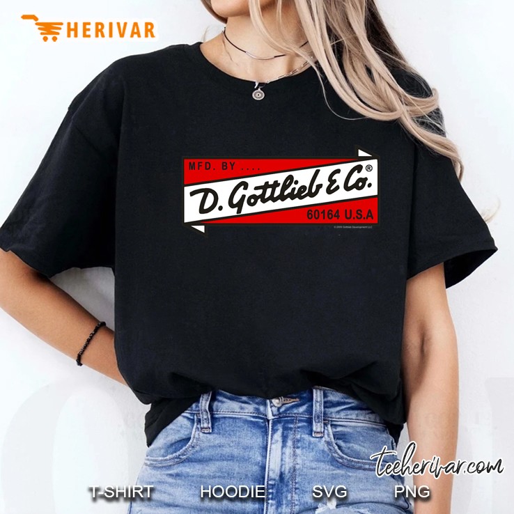 Gottlieb Pinball Banner Logo Pinball Ladies Tee