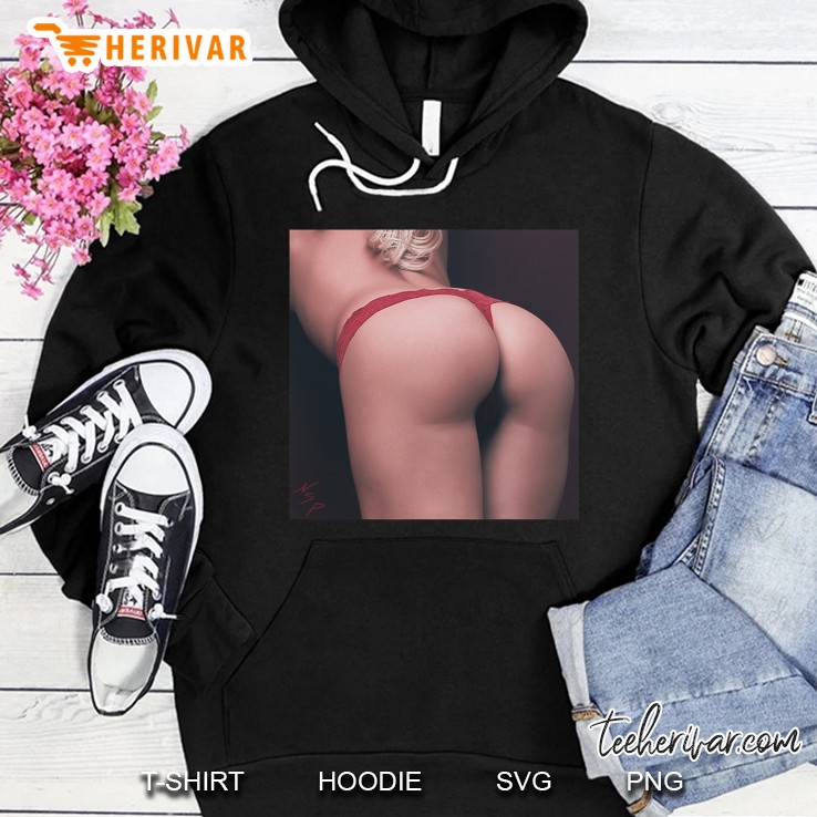 With Girl On It - Sexy Girl With Nice Booty In Thong Hoodie