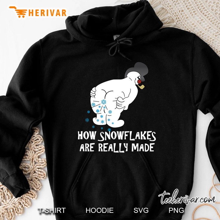 How Snowflakes Are Really Made, Snowman Christmas Shirt Hoodie